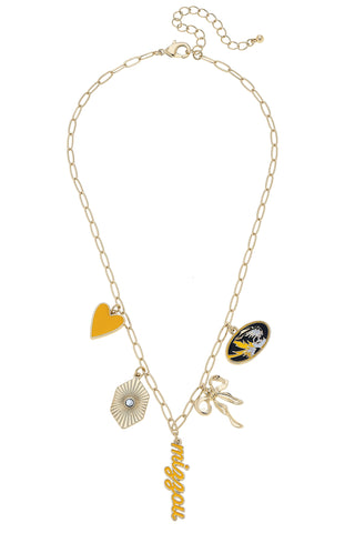 Missouri Tigers Paper Clip Charm Collector Necklace