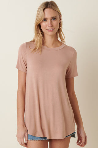 Essential Bamboo Top-Latte