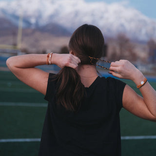 Black & Gold Hair Tie Bracelet