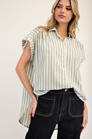 Highs and Lows Striped Blouse