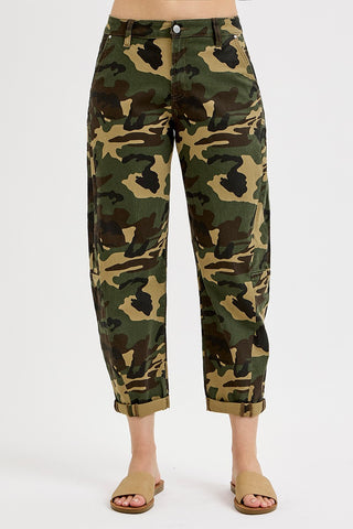 Camo Craze Barrel Pants