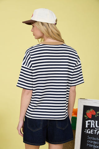 Boardwalk Breeze Striped Tee