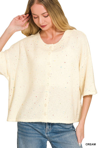 Rainbow Chip Cardigan