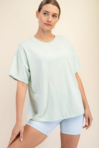 Essential Boxy Tee-Mint