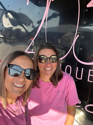 About Us photo - two women smiling