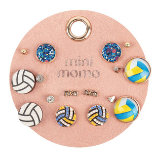 Volleyball Stud Earrings Set