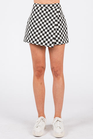 Checkered Skort