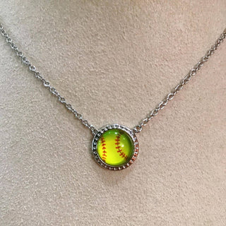 Baseball/Softball Pendant Necklace