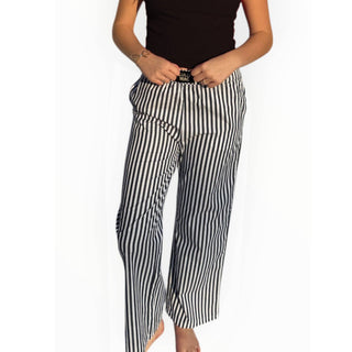 BLACK STRIPED PANT