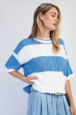 Blue Horizon Knit Sweater