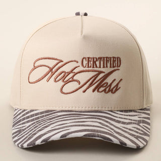 CERTIFIED HOT MESS ZebraTrucker Hat