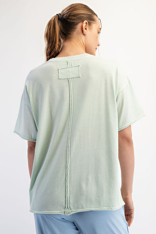 Essential Boxy Tee-Mint