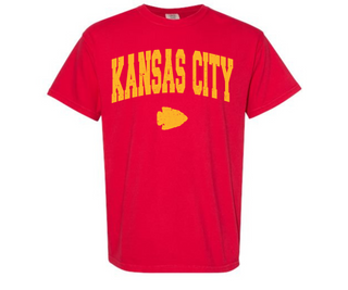 KC Yellow Script Comfort Colors