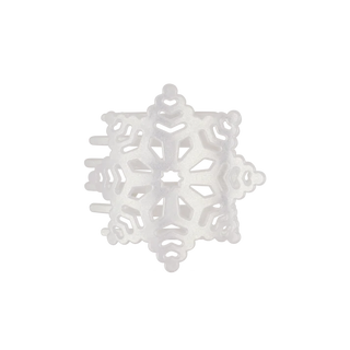 Glitter Snowflake Flat Hair Clip