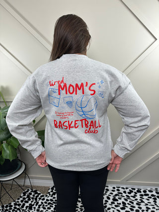 Tired Mom's Basketball Club Crewneck