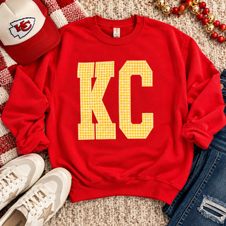Gingham KC Crewneck