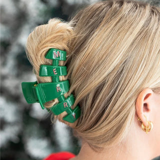 Classic Merry Everything Large Claw Clip