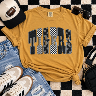Tigers Mixed Pattern Tee