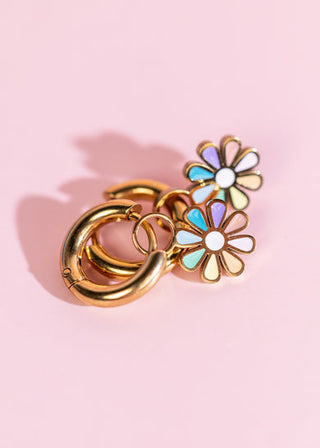 Rainbow Daisy Charms