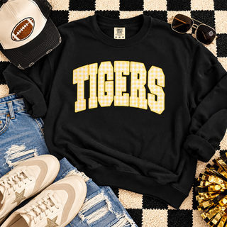 Gingham Tigers Crewneck