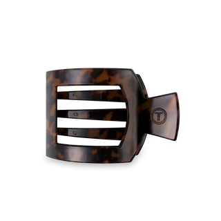 Tortoise Medium Flat Square Hair Clip