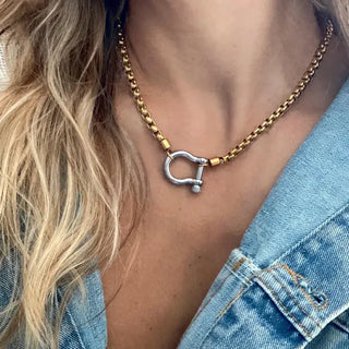 Rope Buckle Chunky Necklace