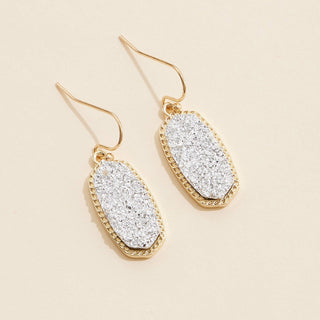 Druzy Stone Dangling Earrings