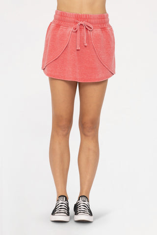 Mineral Wash Sweat Skort