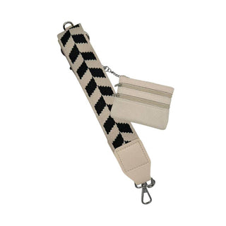 Cell Phone Crossbody Cream with Black