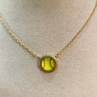Baseball/Softball Pendant Necklace