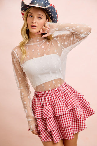 Lucky Star Sheer Top